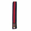 Playwell Tang Soo Do Midnight Blue Coloured Belt With Red Stripe Coloured Belts