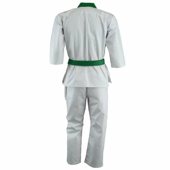 Playwell Tang Soo Do Uniforms And Equipment Tang Soo Do 9oz Uniform - Green Trim 2 Playwell Tang Soo Do Uniforms And Equipment Tang Soo Do 9oz Uniform - Green Trim