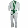 Playwell Tang Soo Do Uniforms And Equipment Tang Soo Do 9oz Uniform - Green Trim