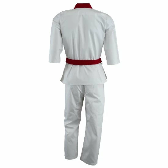 Playwell Tang Soo Do 9oz Uniform - Red Trim 2 Playwell Tang Soo Do 9oz Uniform - Red Trim