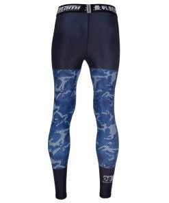 Playwell Tatami Fightwear Tatami Adults Essential Camo Spats Leggings - Blue