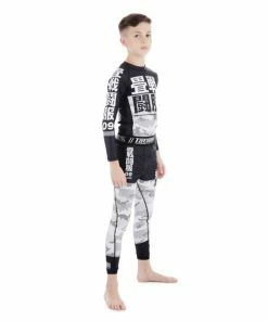 Playwell Tatami Kids Essential Camo Spats Leggings - White
