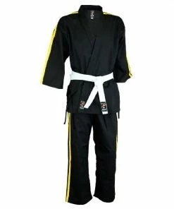 Playwell Striped Team Uniform Series V2 - Black/Yellow