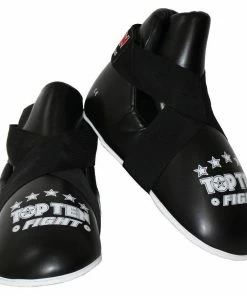 Playwell Top Ten Pointfighter Sparring Boots - Black