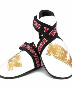 Playwell Top Ten WAKO Approved Kids Superlight Kicks - White Sparring Boots