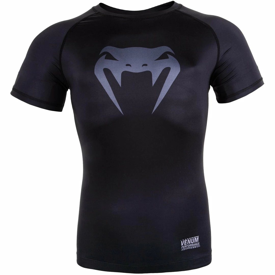 Playwell Venum MMA Black "Contender 3:0" Short Sleeve Rash Guard Venum MMA Shorts & Clothing