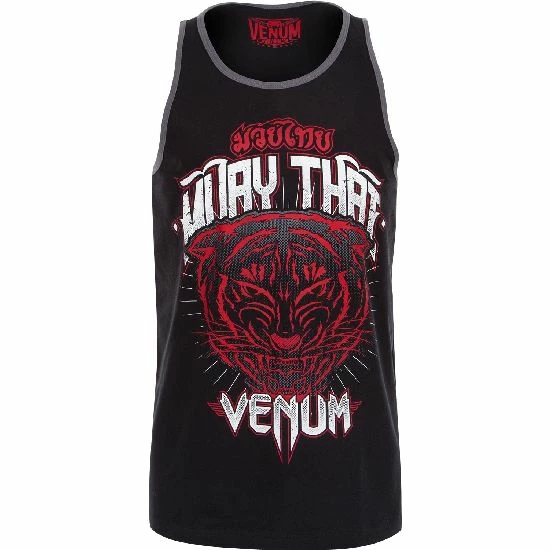 Playwell Venum Black Muay Thai Tiger Tank Top Venum MMA Shorts & Clothing 1 Playwell Venum Black Muay Thai Tiger Tank Top Venum MMA Shorts & Clothing