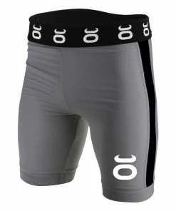 Playwell Jaco MMA Clothing Tenacity MMA Vale Tudo Long Fight Shorts - Grey