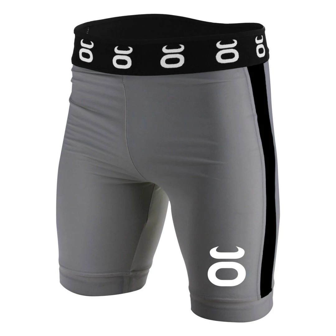Playwell Jaco MMA Clothing Tenacity MMA Vale Tudo Long Fight Shorts - Grey 1 Playwell Jaco MMA Clothing Tenacity MMA Vale Tudo Long Fight Shorts - Grey