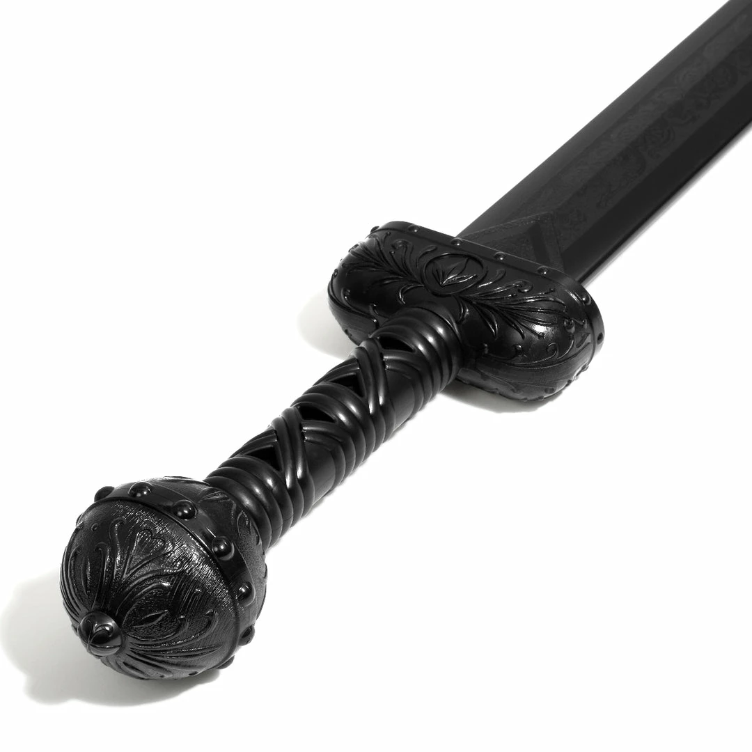 Playwell Rubber/Foam/Plastic Weapons Black Polypropylene Full Contact Roman Gladiator Sword - V1 4 Playwell Rubber/Foam/Plastic Weapons Black Polypropylene Full Contact Roman Gladiator Sword - V1
