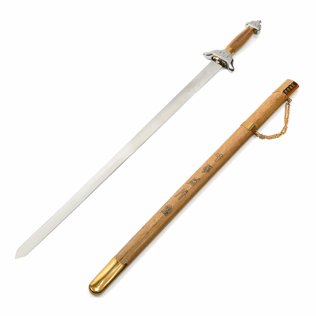 Playwell Yin Yang Tai Chi Sword - Pearl Blossom Wood Tai Chi Swords 1 Playwell Yin Yang Tai Chi Sword - Pearl Blossom Wood Tai Chi Swords