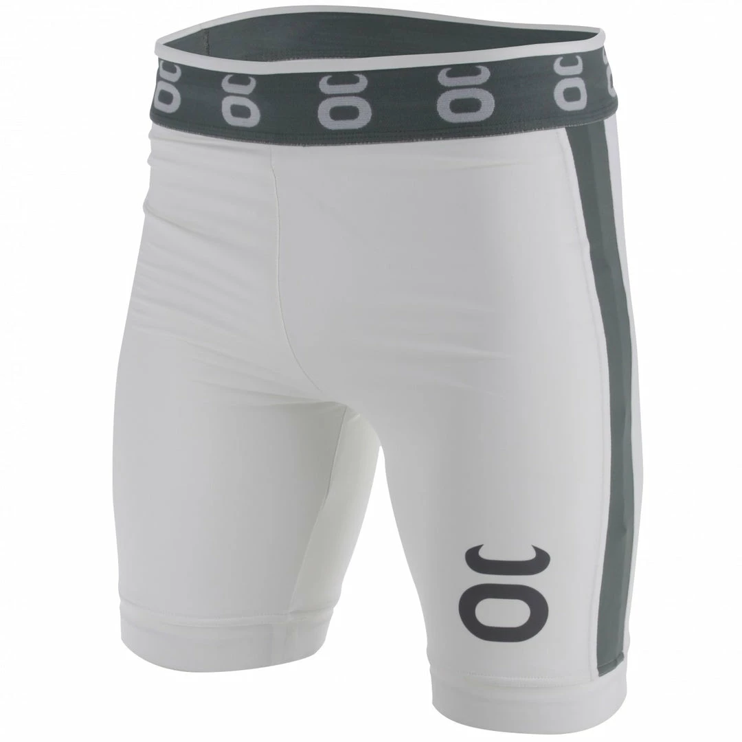 Playwell Tenacity MMA Vale Tudo Long Fight Shorts - White Jaco MMA Clothing 1 Playwell Tenacity MMA Vale Tudo Long Fight Shorts - White Jaco MMA Clothing