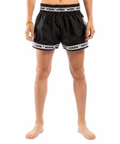 Playwell Venum Parachute Muay Thai Fight Shorts - Black