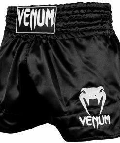 Playwell Venum Classic Muay Thai Shorts Black Kickboxing & Muay Thai Shorts