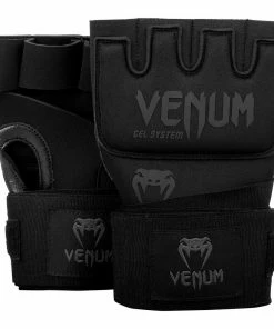 Playwell Venum MMA Contact Shock Gel Glove Hand Wraps - Black/Red