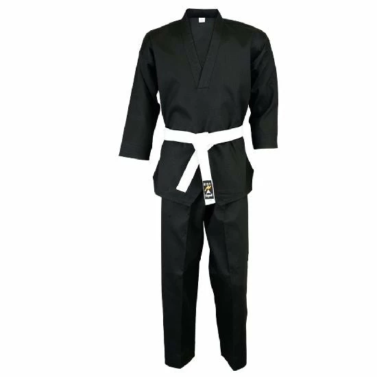Playwell Karate Black V-Neck Pull Over Uniform : Children - 9oz Karate Uniforms 1 Playwell Karate Black V-Neck Pull Over Uniform : Children - 9oz Karate Uniforms
