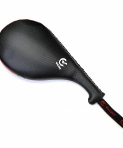 Playwell Wacoku Elite Black/ Red Vinyl Kick Paddle - Double - PRE ORDER Kick Floppy Targets And Makiwara Boards