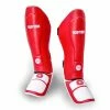 Playwell Top Ten WAKO Approved Shin & Instep Guards - Red Shin Protection