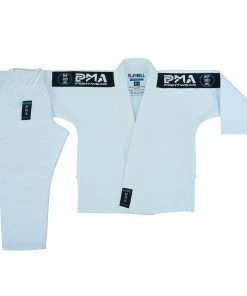 Playwell Jiu Jitsu Gi Uniforms And Equipment PMA Kids Elite Pearl Weave Jiu Jitsu Gi - White