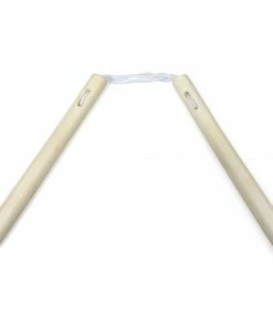 Playwell Nunchaku White Wax Round With Cord