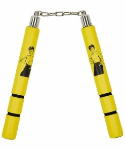 Playwell NR-020: Game Of Death Yellow Bruce Lee Foam Nunchucks BB