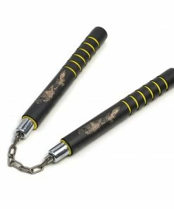 Playwell Foam Nunchaku B.B With Grip : Yellow Grips